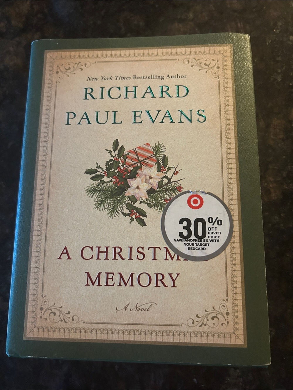 Paul Evans Hardcover Holiday Book with Green and Cream Cover